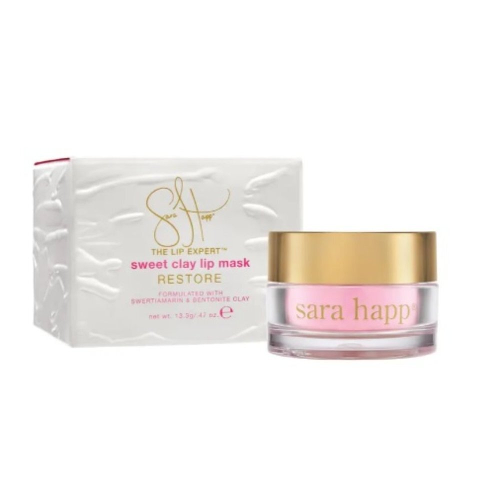 Sara Happ Skincare-Sweet Clay Lip Mask Buttery Firm Care Smooth-Full 33g-BOX-NEW - Picture 7 of 13